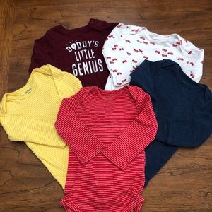 Boys 9 month long sleeve onesies